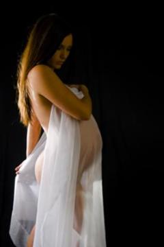 Pregnancy Picture with Draping