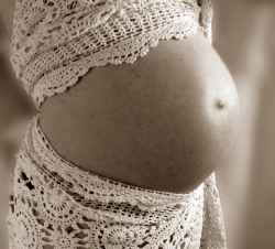 Bare Belly Maternity Pregnancy Portrait